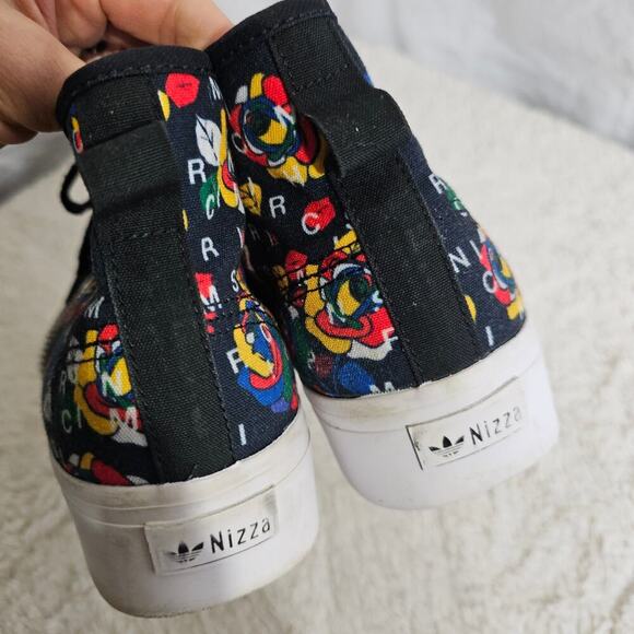 Adidas US8 Rich Mnisix Nizza Platform Mid Artsy Roses FunkyArt to‎ wear Standout - Picture 16 of 16